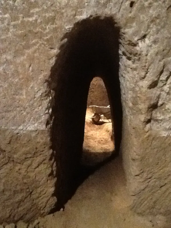 The underground pyramids of Orvieto carved into the tufa rock beneath the historic centre of the Umbrian city