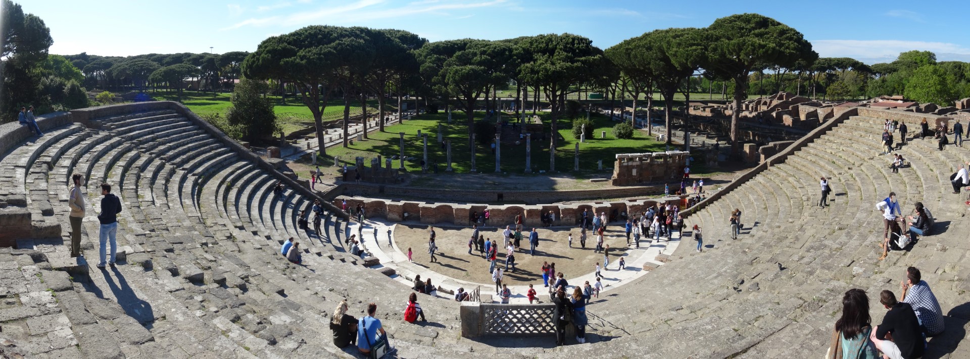 The ruins of Ostia Antica — the ancient port city of Rome, one of the best-preserved archaeological sites in the world