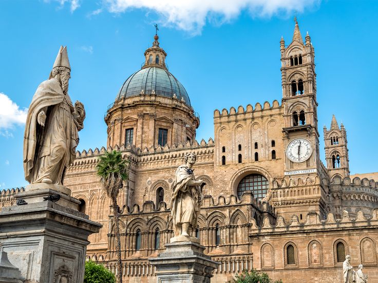The rooftops and golden domes of Palermo at sunset — the ancient capital of Sicily