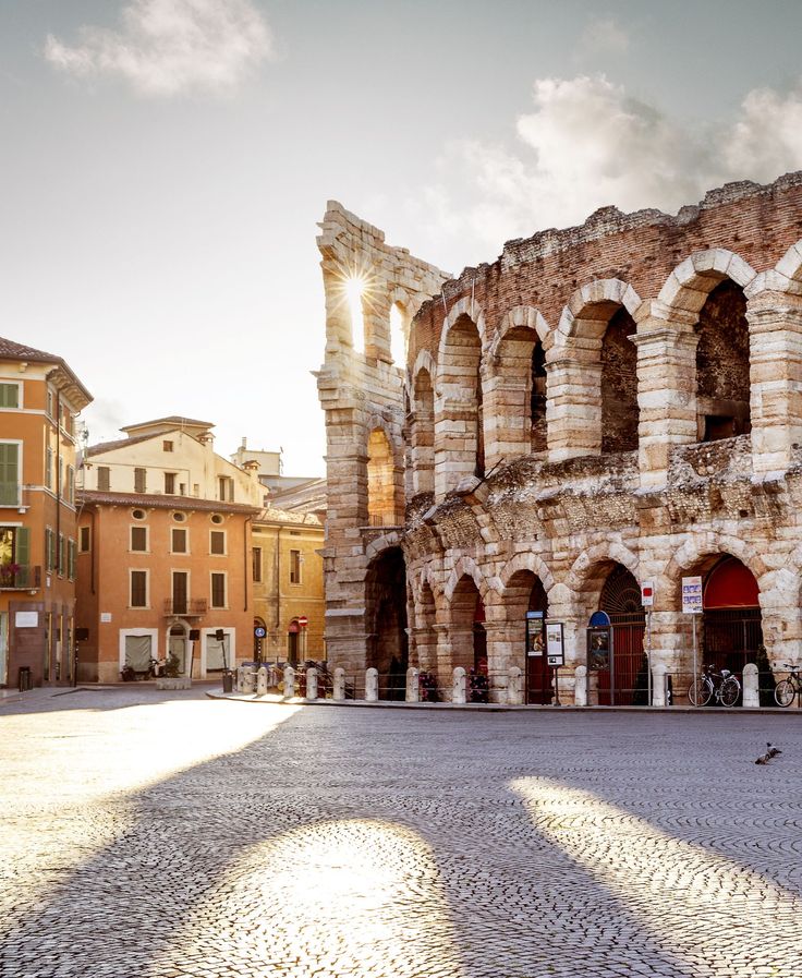 The Roman Arena di Verona at dusk — one of the world's most extraordinary open-air opera venues