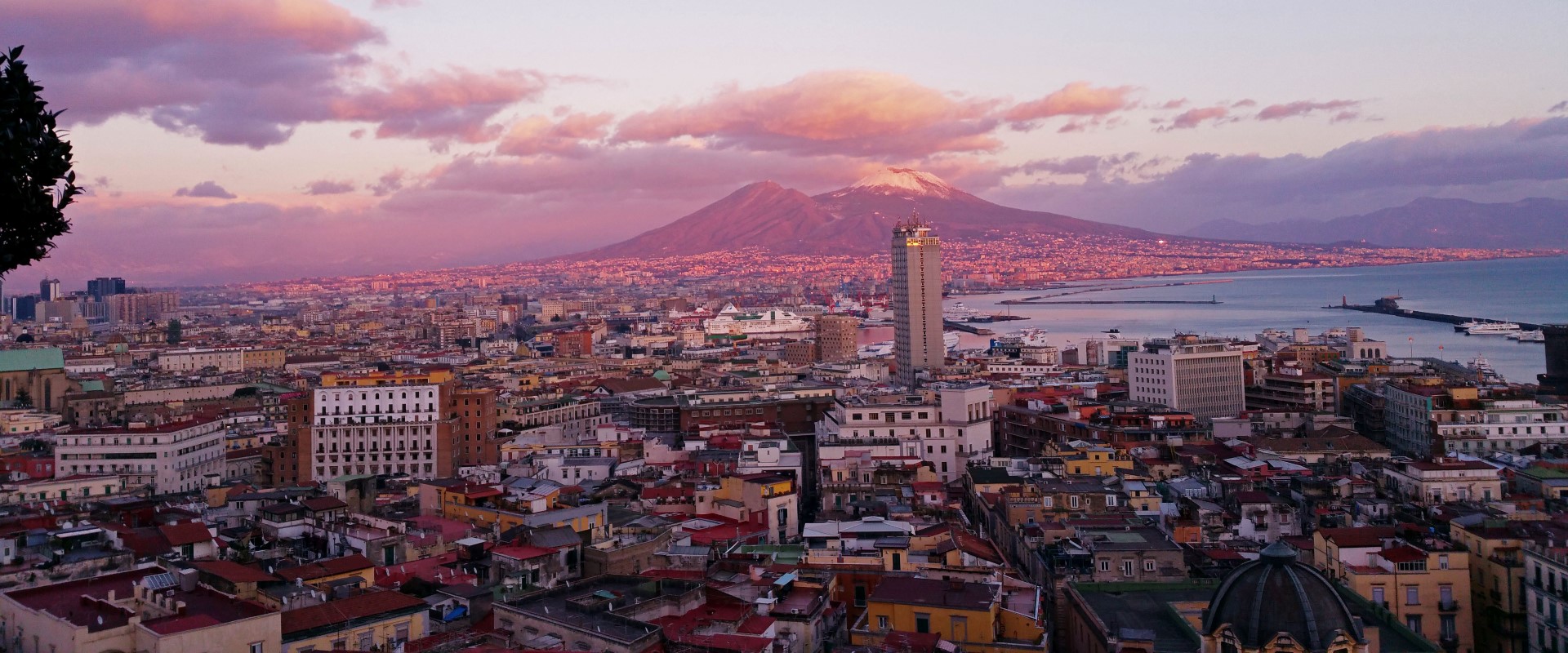 The Bay of Naples with Mount Vesuvius in the background — the iconic panorama of southern Italy